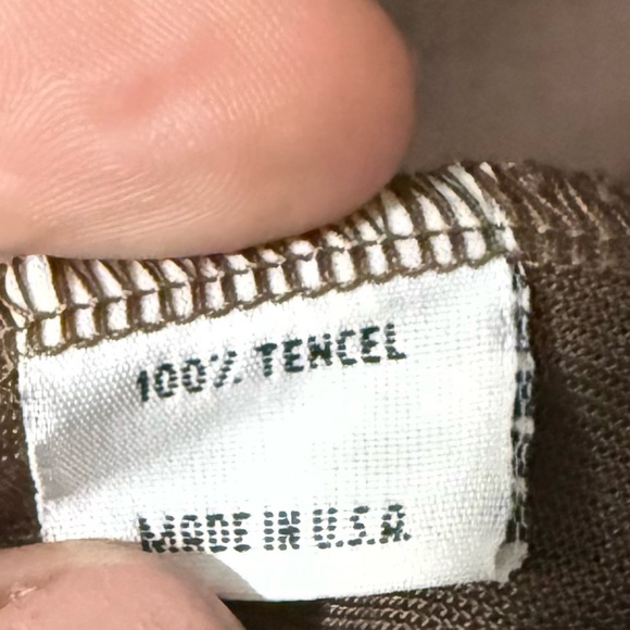 Bryn Walker 100% Tencel Button Up Long Sleeve Shirt Women Medium Brown - Picture 5 of 7